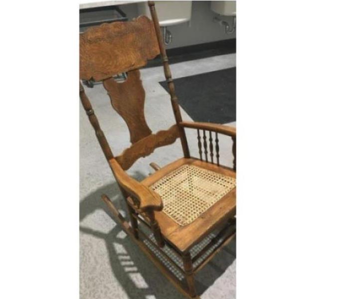 SERVPRO restored rocking chair